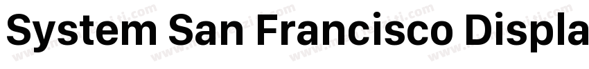 System San Francisco Display Regula字体转换